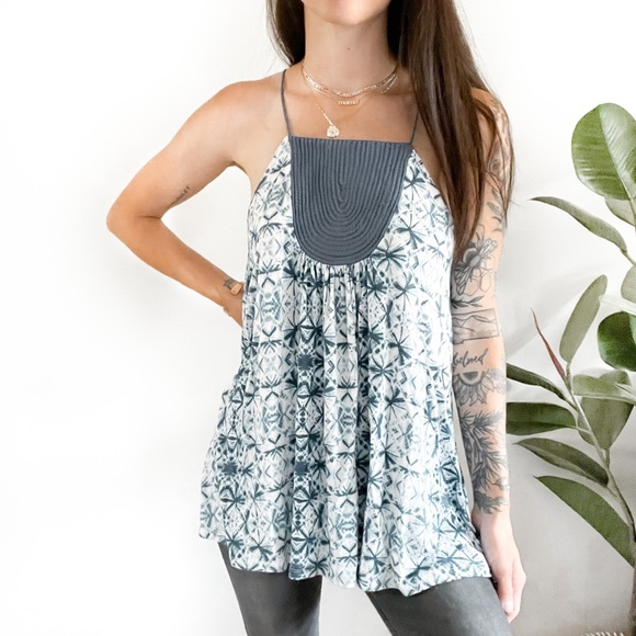 Anthropologie Tops - Anthropologie One September Blue Anza Tank Top